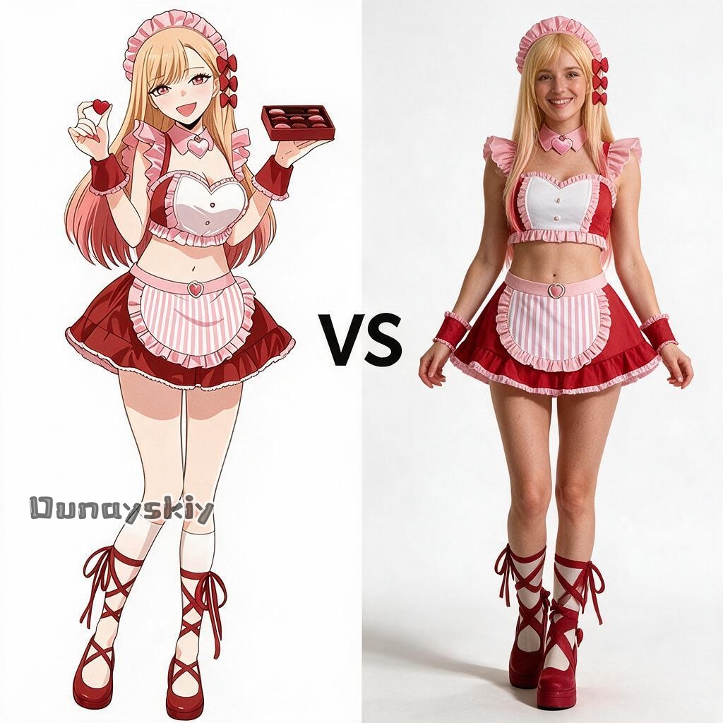 Kitagawa Anime Cosplay - Marin Kitagawa ‌ Kostum Cosplay Pelayan