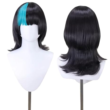 Anime Cosplay Blue Hair - Wig Anime Kirara Hoshi Rambut Keriting