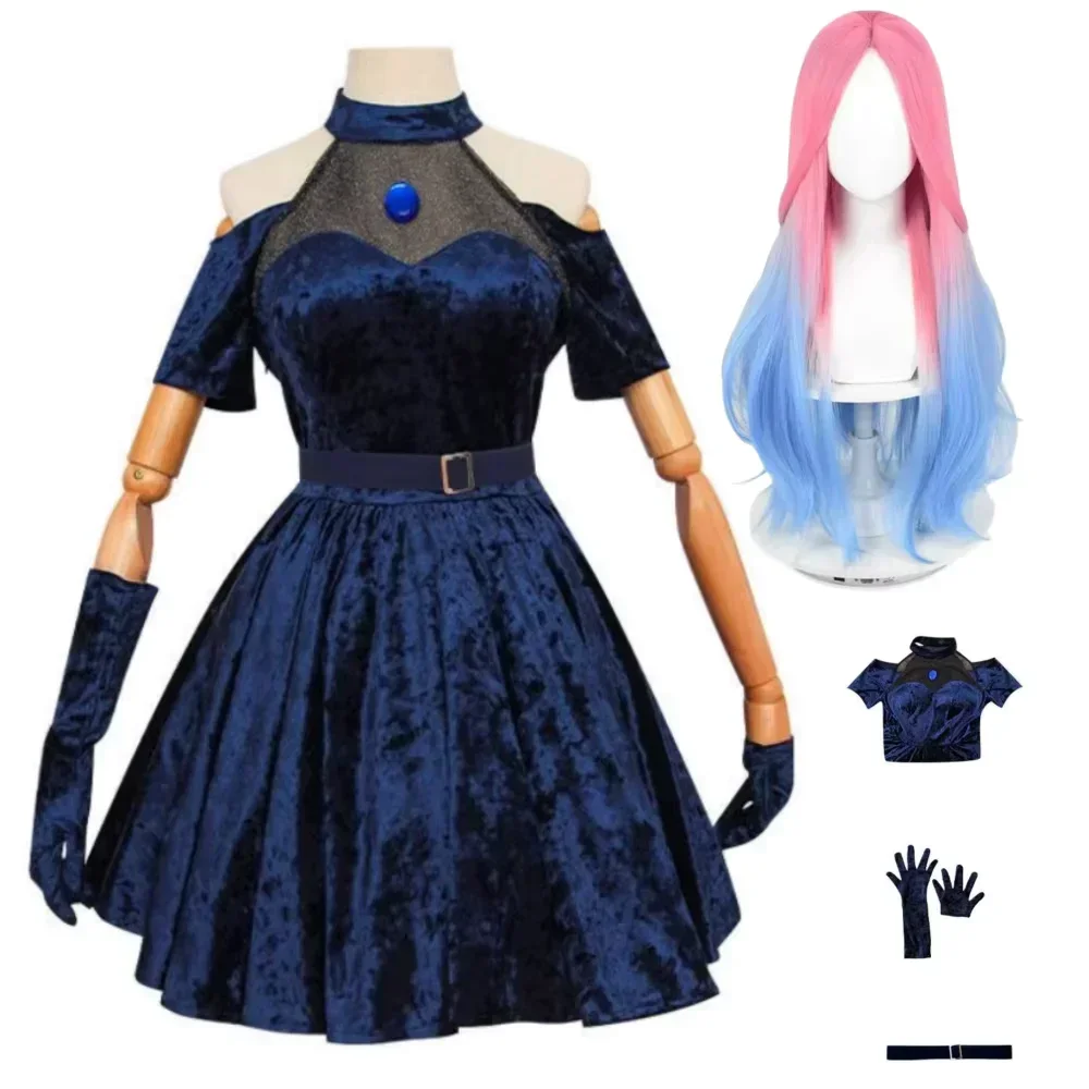 Kostum Cosplay Mizi Anime Alie - Anime Cosplay Blue Hair ulasan dan harga