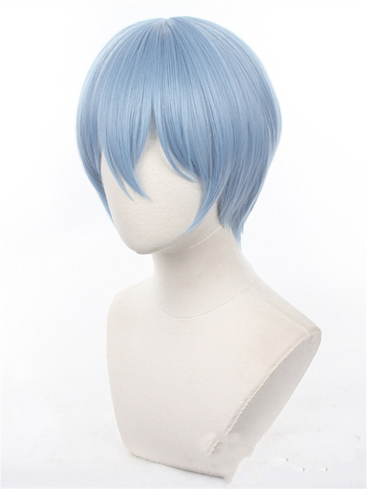 Wig Cosplay Anime Blue Lock Hi - Anime Cosplay Blue Hair ulasan dan harga