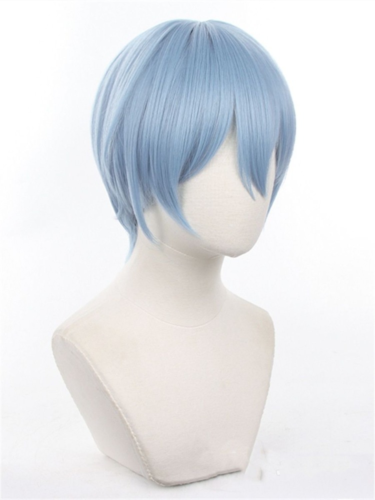 Wig Cosplay Anime Blue Lock Hi - Anime Cosplay Blue Hair ulasan dan harga