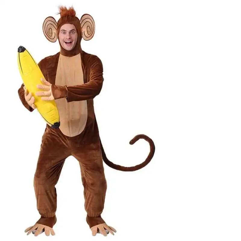 Piyama Onesie Monyet Coklat Ba - Anime Cosplay Jumpsuit ulasan dan harga