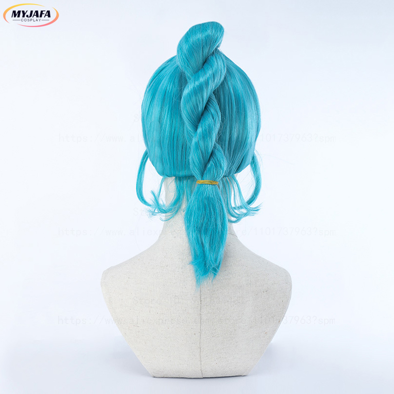Wig Cosplay Bulma Wig Buruma R - Anime Cosplay Blue Hair ulasan dan harga