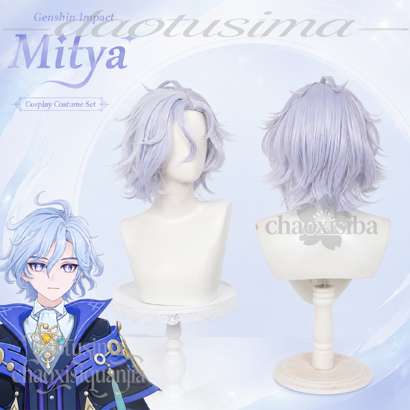 Kostum Cosplay Anime Genshin I - Anime Cosplay Blue Hair ulasan dan harga
