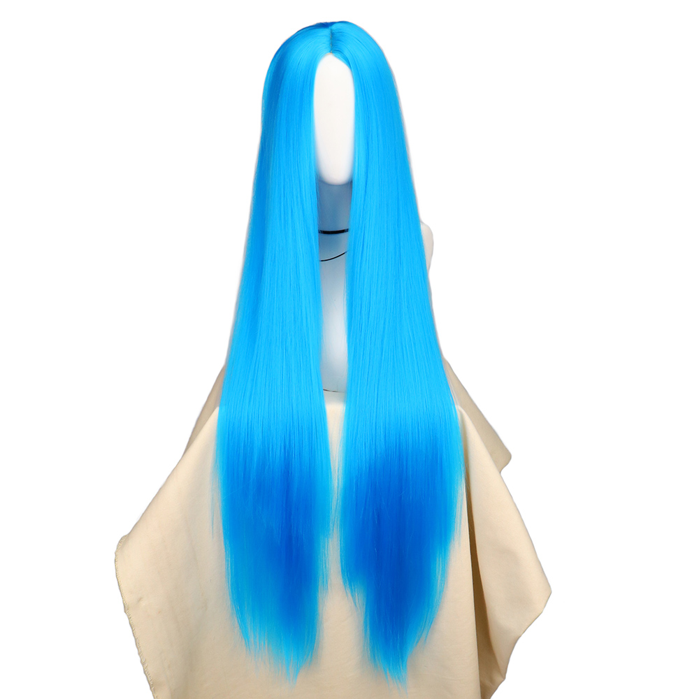 QQXCAIW Cosplay Wig Rambut Sin - Anime Cosplay Blue Hair ulasan dan harga