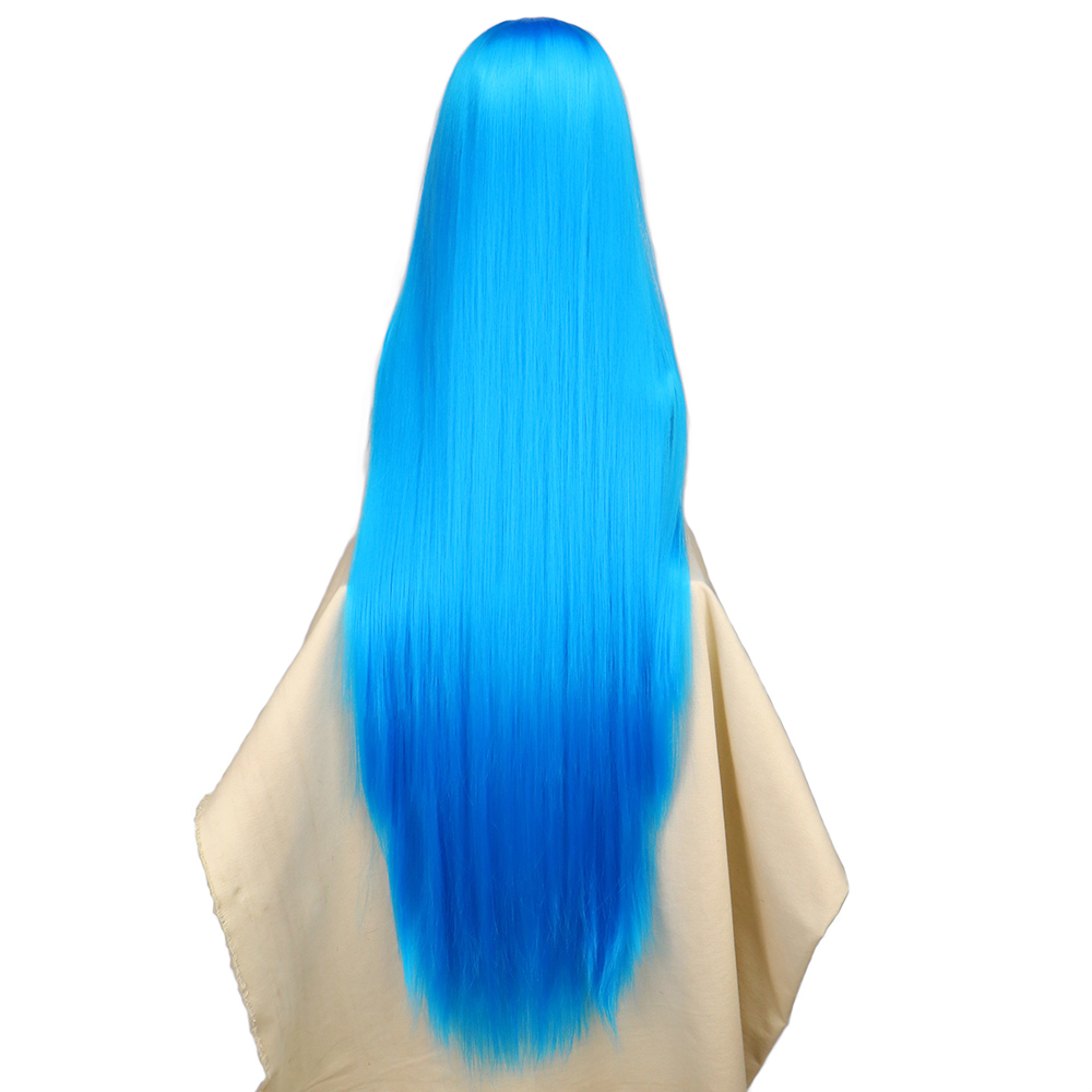 QQXCAIW Cosplay Wig Rambut Sin - Anime Cosplay Blue Hair ulasan dan harga