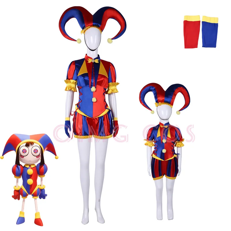 Kostum Cosplay Pomni dari The  - Anime Cosplay Ladies ulasan dan harga