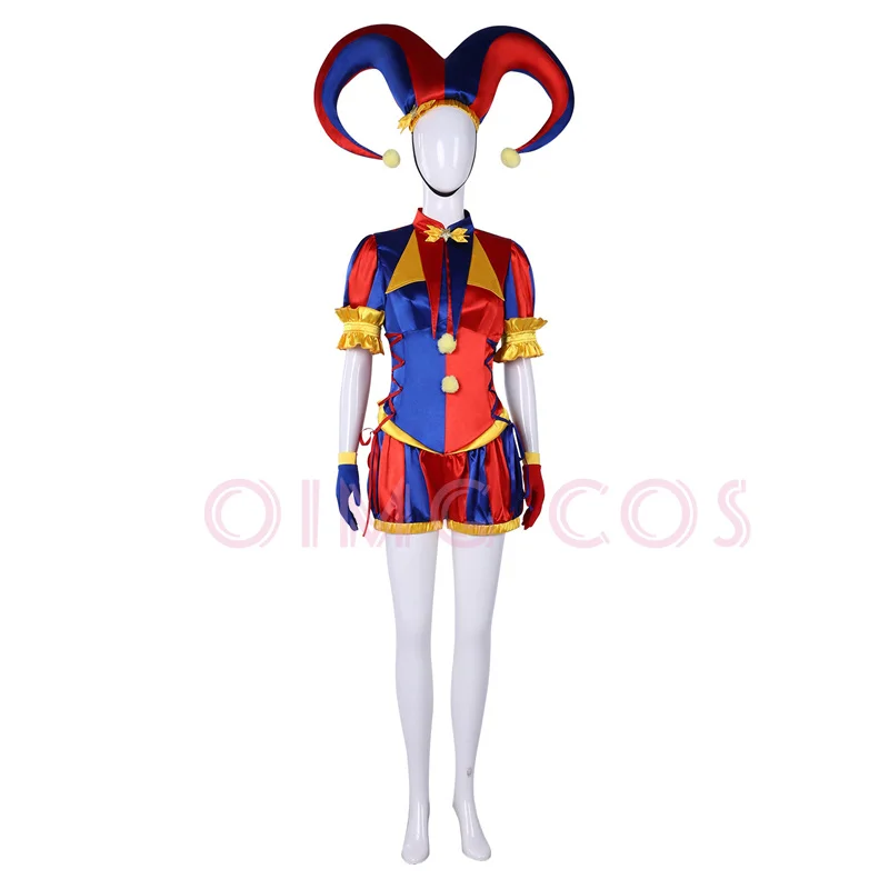 Kostum Cosplay Pomni dari The  - Anime Cosplay Ladies ulasan dan harga