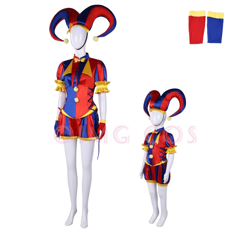 Kostum Cosplay Pomni dari The  - Anime Cosplay Ladies ulasan dan harga